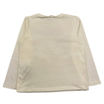 LIU JO shirt girocollo tinta unita cn stampa brillantinata Panna per Bambina KF4088J PANNA LIU JO