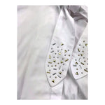 NAIDA camicia manica lunga tinta unita Bianco per Bambina NACA133 BIANCO NAIDA