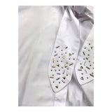 NAIDA camicia manica lunga tinta unita Bianco per Bambina NACA133 BIANCO NAIDA
