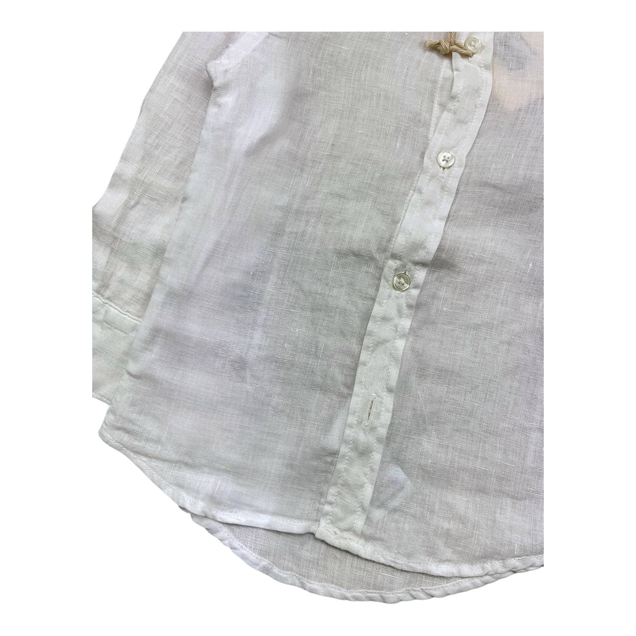 NUPKEET camicia manica lunga tinta unita collo coreano Bianco per Bambino 21NK078 BIANCO NUPKEET