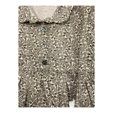 CAFFE' D'ORZO camicia tinta unita con fantasia fiori Bianco per Neonata ZV5A50 BIANCO CAFFE' D'ORZO