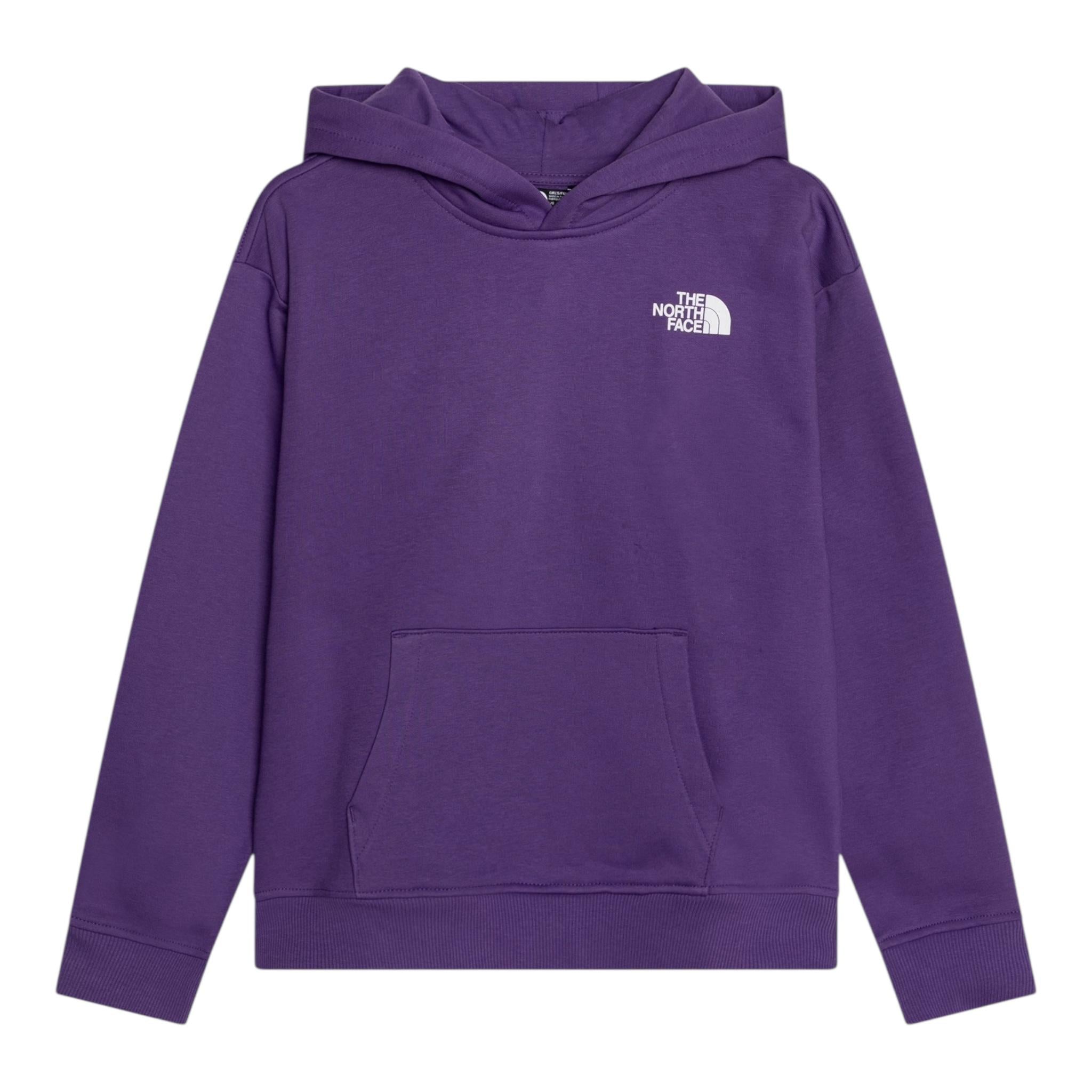 THE NORTH FACE felpa chiusa con cappuccio tinta unita con logo Viola per Bambino NF0A89HDNL4 VIOLA THE NORTH FACE