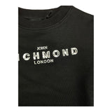 JOHN RICHMOND abito tinta unita con stampa Nero per Bambina RGA2405VE NERO JOHN RICHMOND