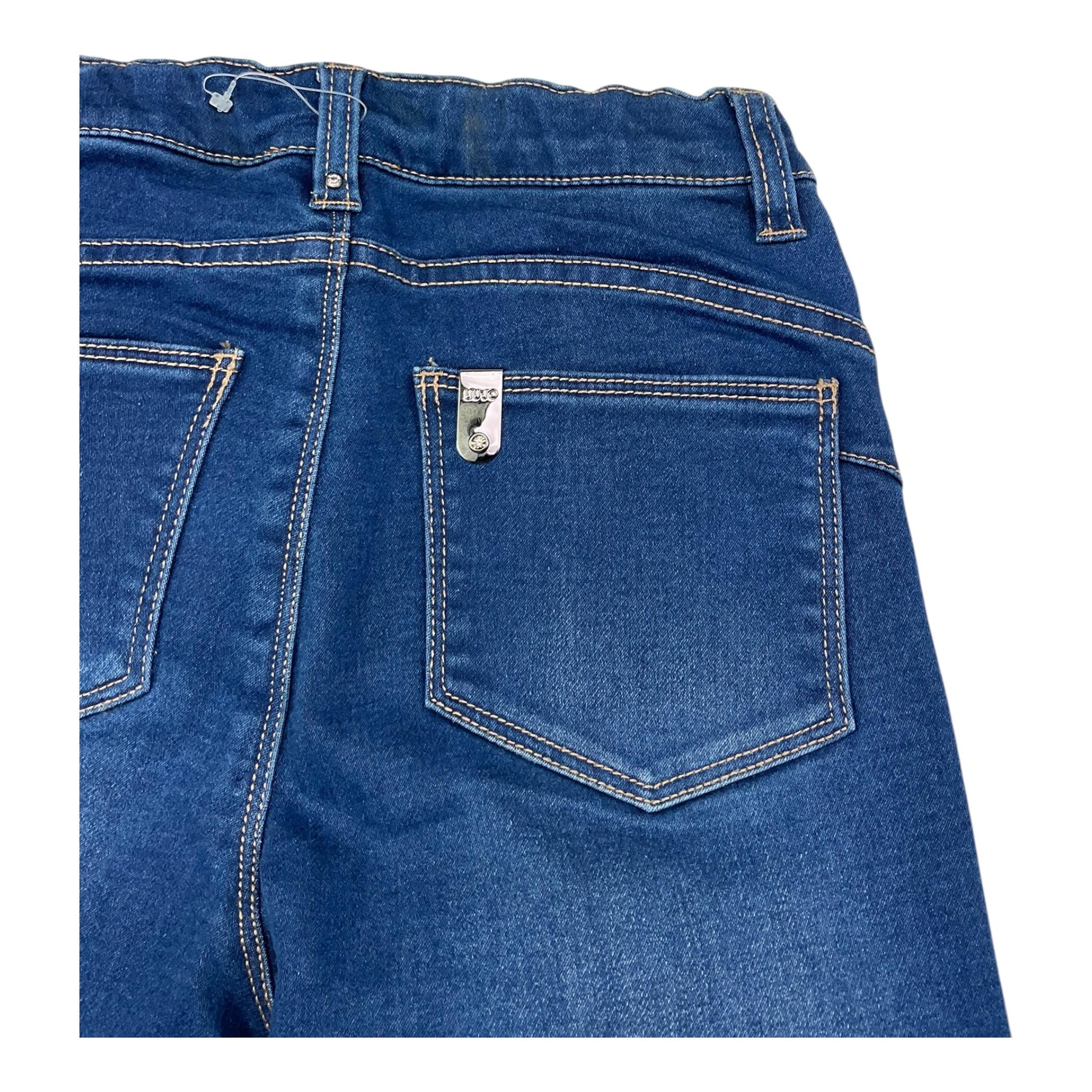LIU JO jeans tinta unita con girovita regolabile Blu per Bambina J18019 BLU LIU JO