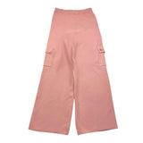 PINK BABY completo 2p maglia-zpantalone tinta unita modello a palazzo Rosa per Bambina QC1250AB ROSA PINK BABY