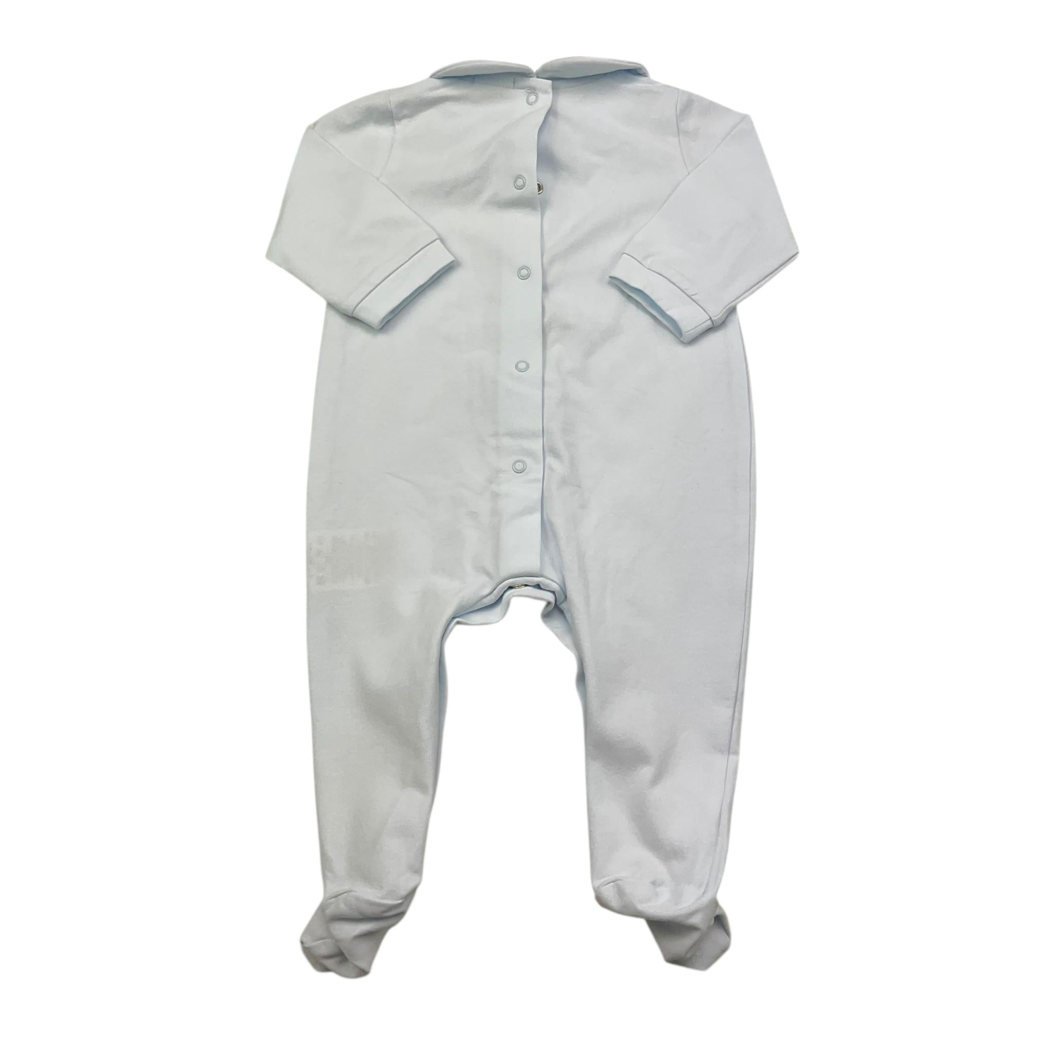 NANAN tutina tinta unita con stampa Azzurro per Neonato I2400106A AZZURRO NANAN