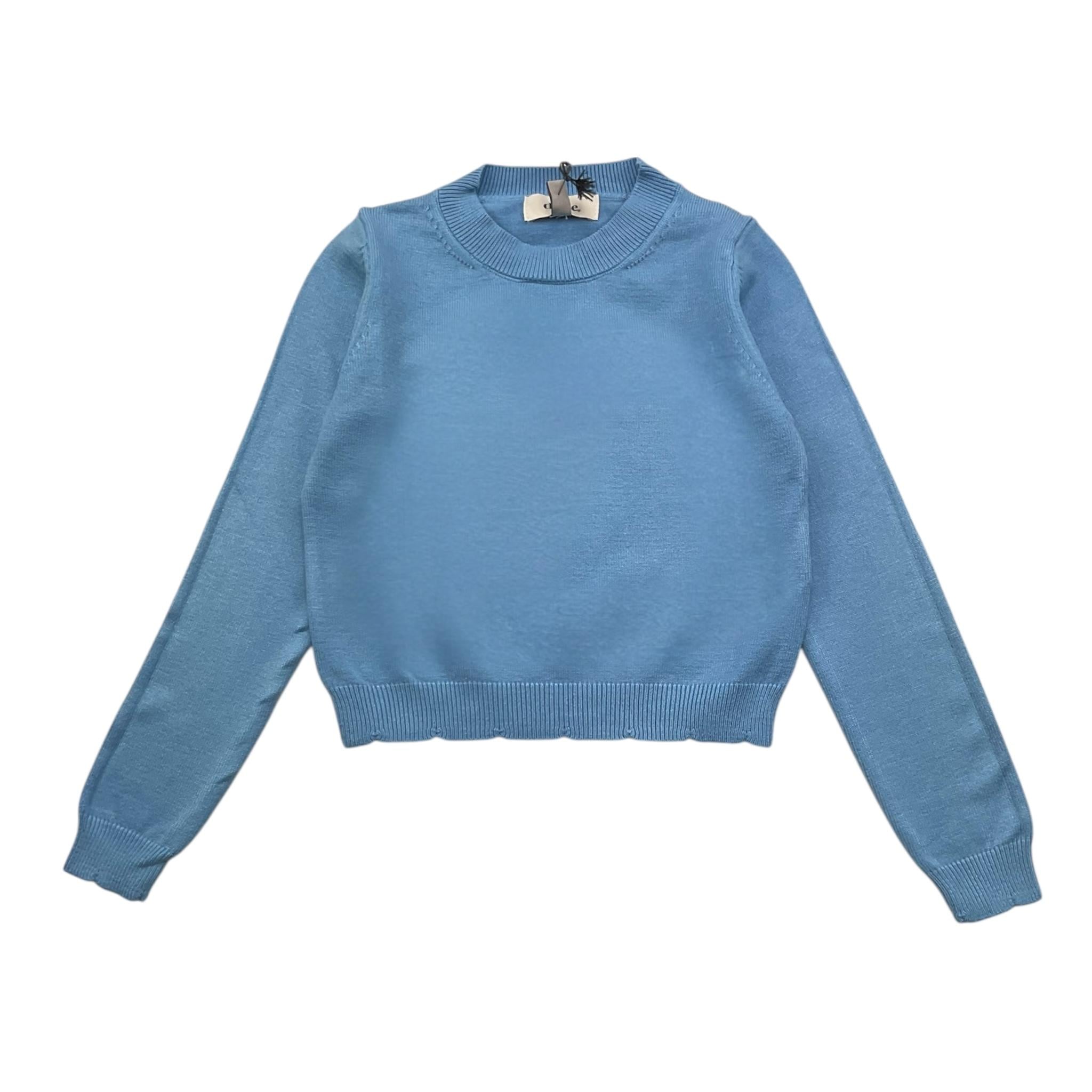 DIXIE maglia girocollo tinta unita  Azzurro per Bambina NB08230G67 AZZURRO DIXIE
