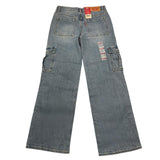 LEVI'S jeans tinta unita modello palazzo Azzurro per Bambina 4EK991 AZZURRO LEVI'S