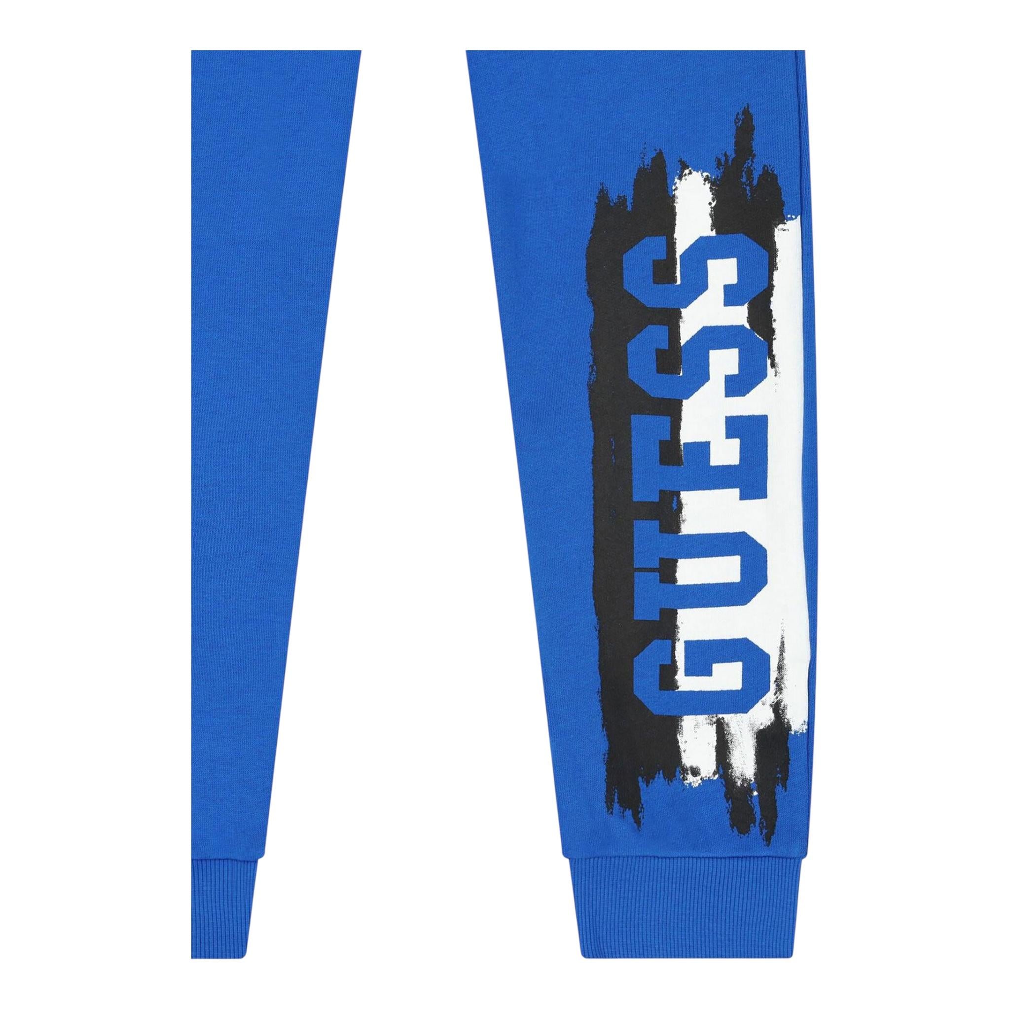 GUESS pantalone tuta tinta unita logato Cobalto per Bambino N4YQ11KA6R COBALTO GUESS