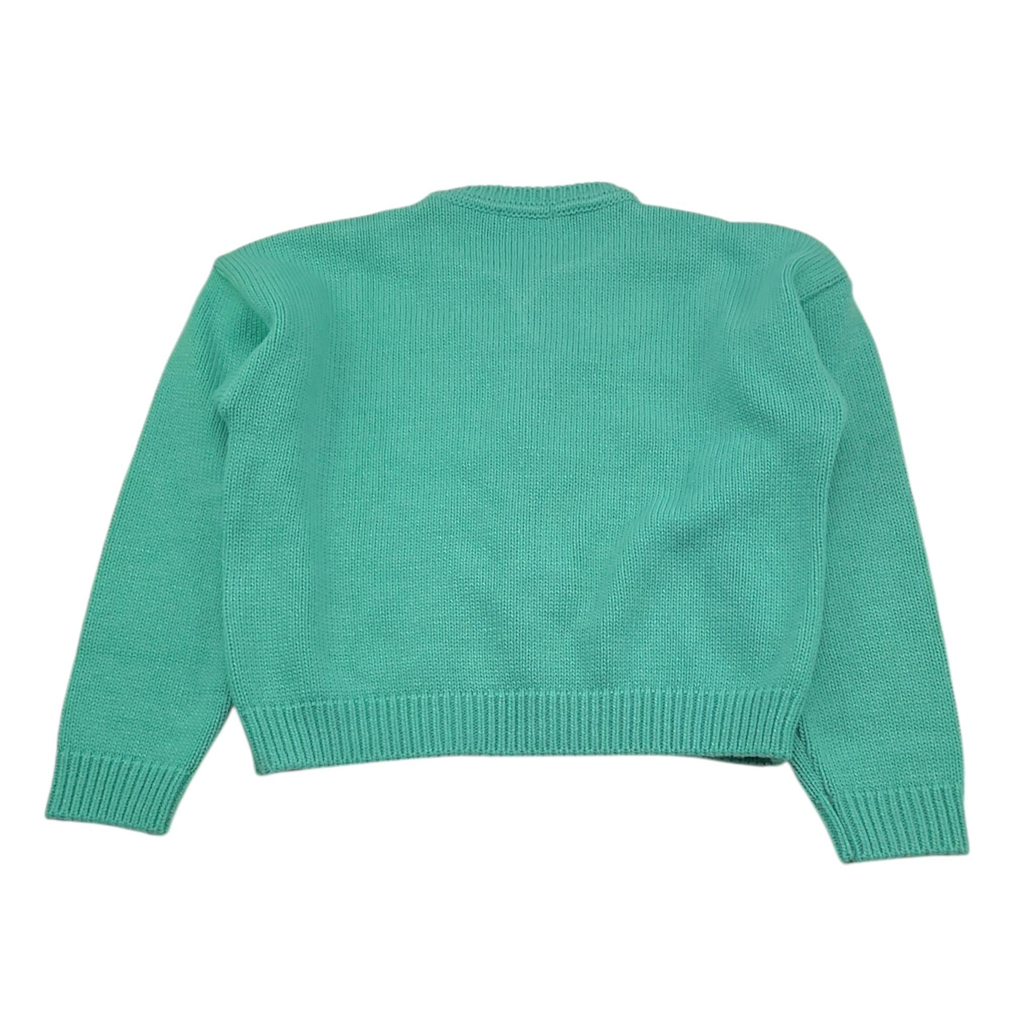 NAIDA maglia girocollo tinta unita Verde per Bambina NAMA299X VERDE NAIDA