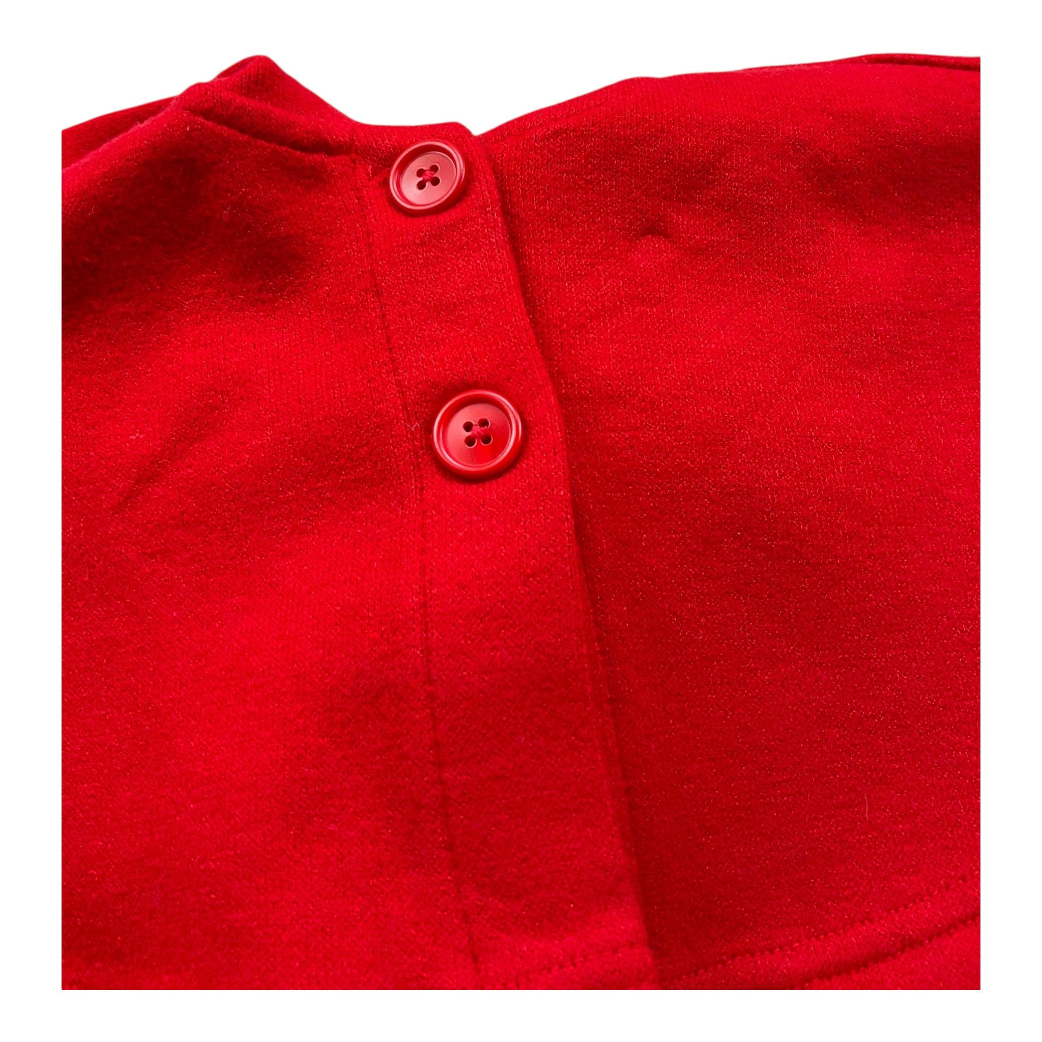 Y-CLU mantella tinta unita con cappuccio Rosso per Neonata YN20719 ROSSO Y-CLU