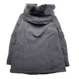 REFRIGIWEAR giubbino tinta unita con zip e cappuccio modello lungo Nero per Bambina RWG963 NERO REFRIGIWEAR