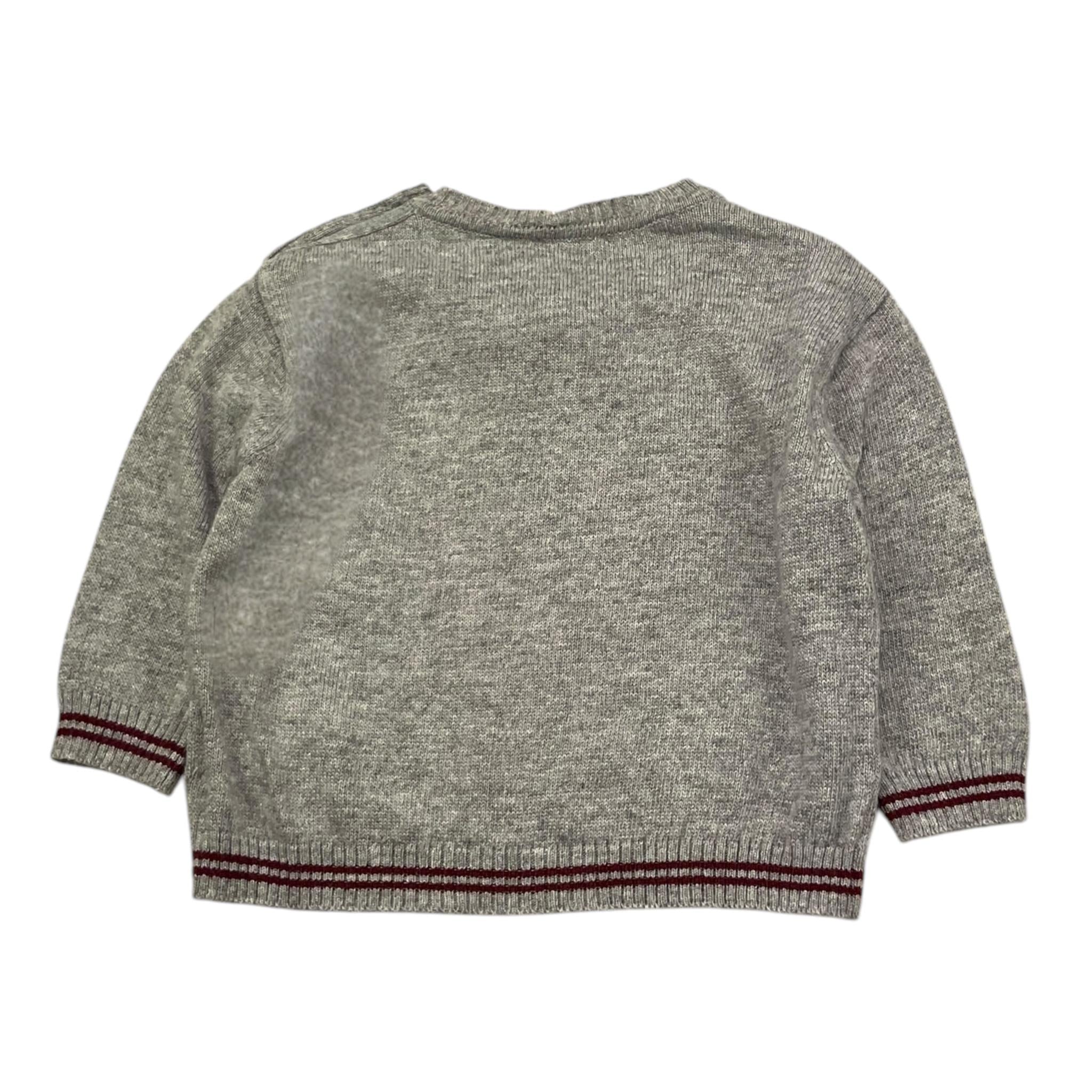 LE BEBE' maglia girocollo tinta unita con stampa Grigio per Neonato LBB5160 GRIGIO LE BEBE'