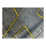 JOHN RICHMOND jeans tinta unita con cuciture in contrasto Nero per Bambino RBA24070JEX NERO JOHN RICHMOND
