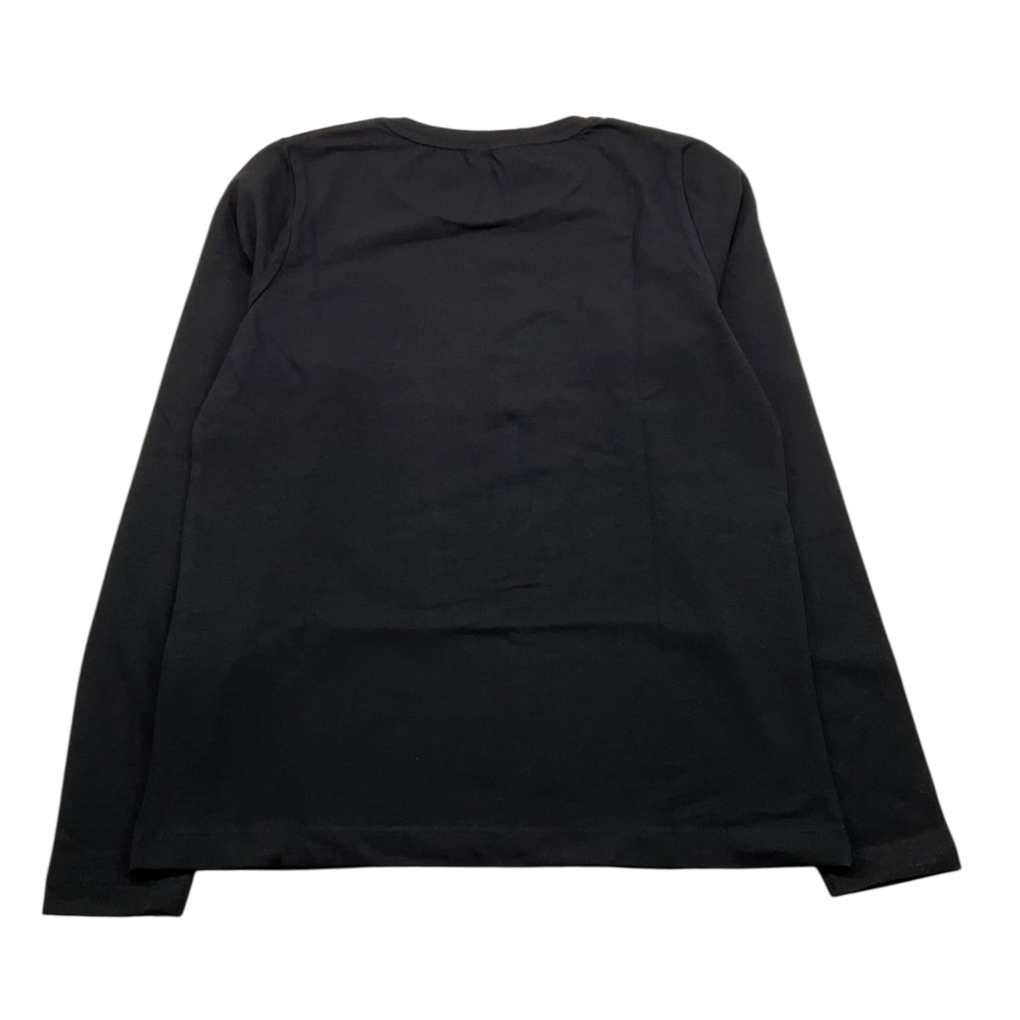 LIU JO shirt girocollo tinta unita con brillantini Nero per Bambina GF3229 NERO LIU JO