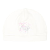 MONNALISA set tutina tinta unita con stampa-cappello-bavetta Bianco per Neonata 35D500 BIANCO MONNALISA