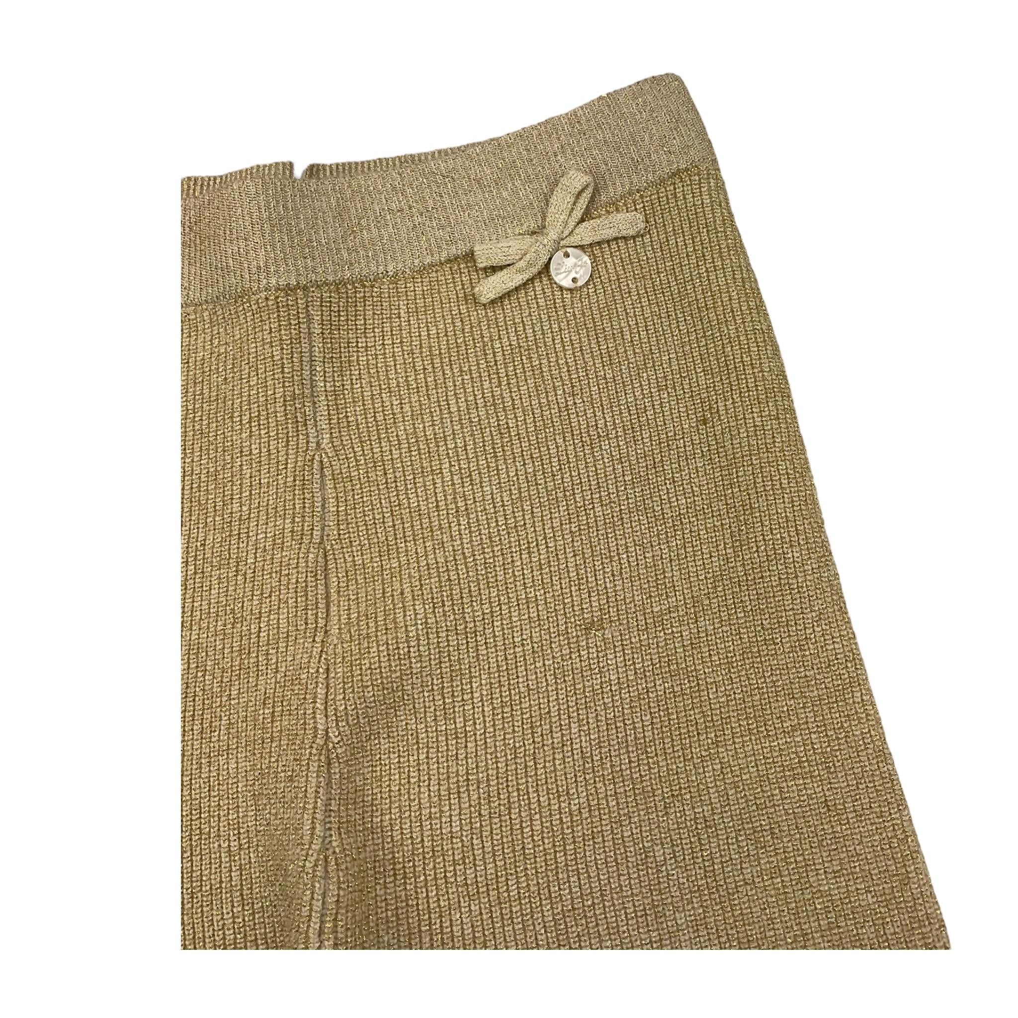 LIU JO pantalone tinta unita lurex Oro per Neonata HF4062 ORO LIU JO