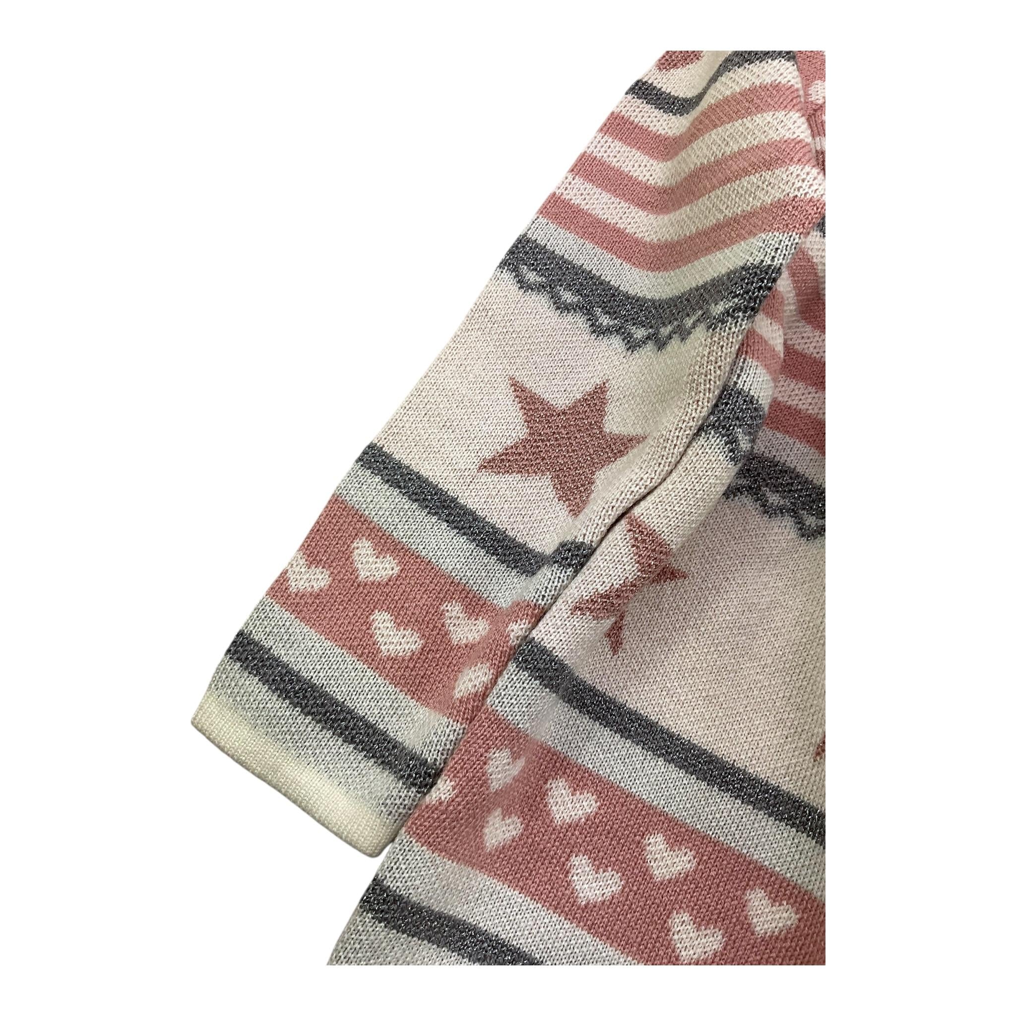 LIU JO cardigan stampa fantasia con cinturino Panna per Bambina KF4093 PANNA LIU JO