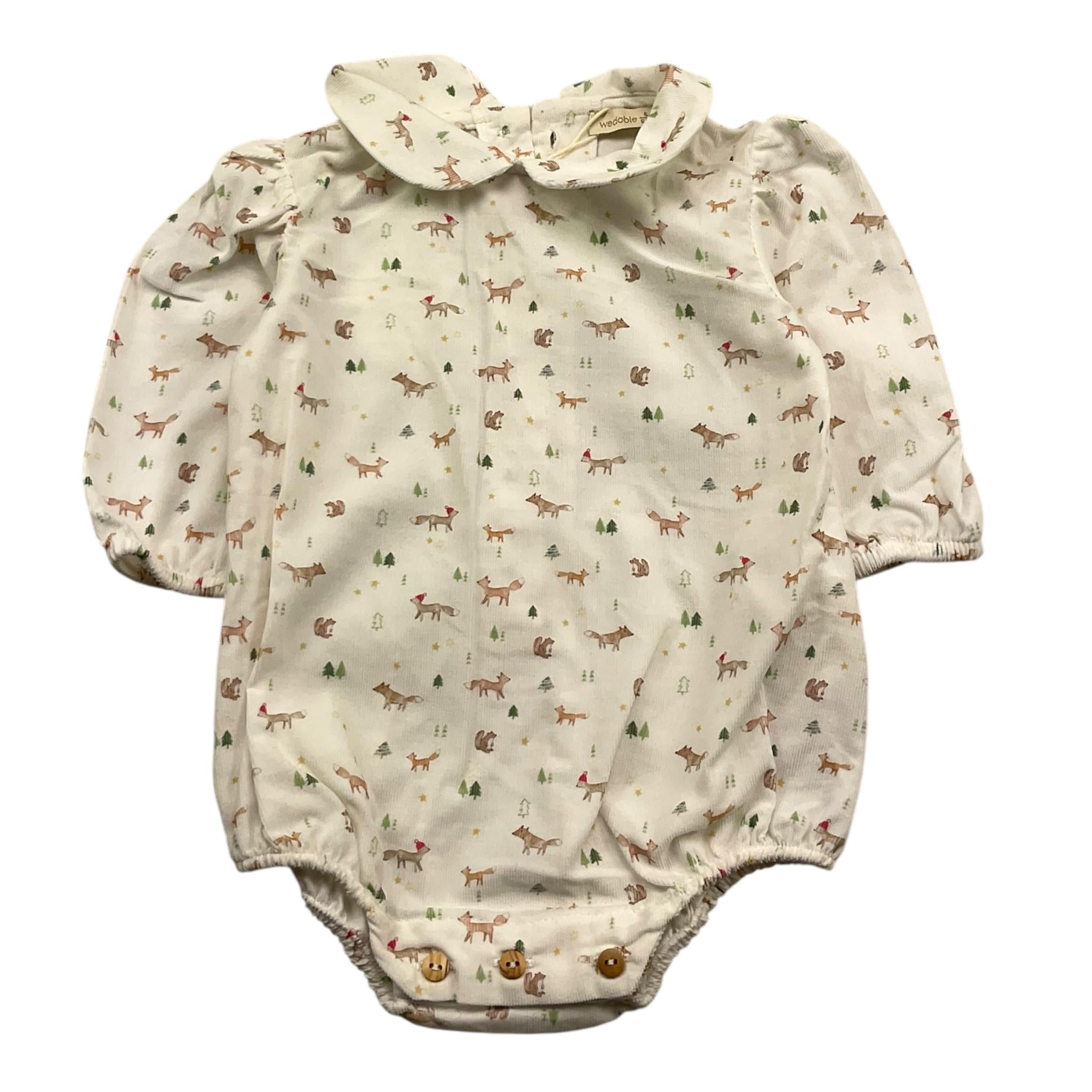 WEDOBLE body camicia manica lunga tinta unita con stampe in contrasto Bianco per Neonata I2409916 BIANCO WEDOBLE