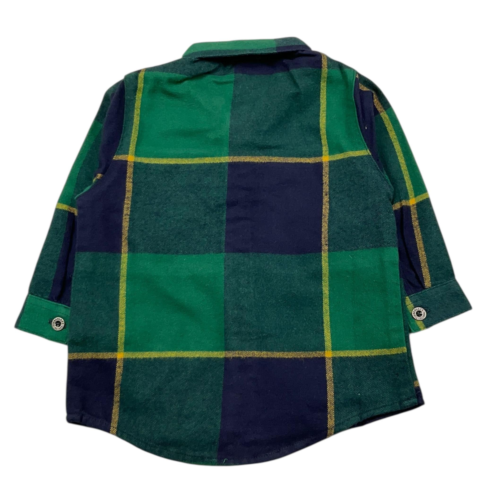 TIMBERLAND camicia manica lunga fantasia quadri Blu/verde per Neonato T05K75 BLU/VERDE TIMBERLAND