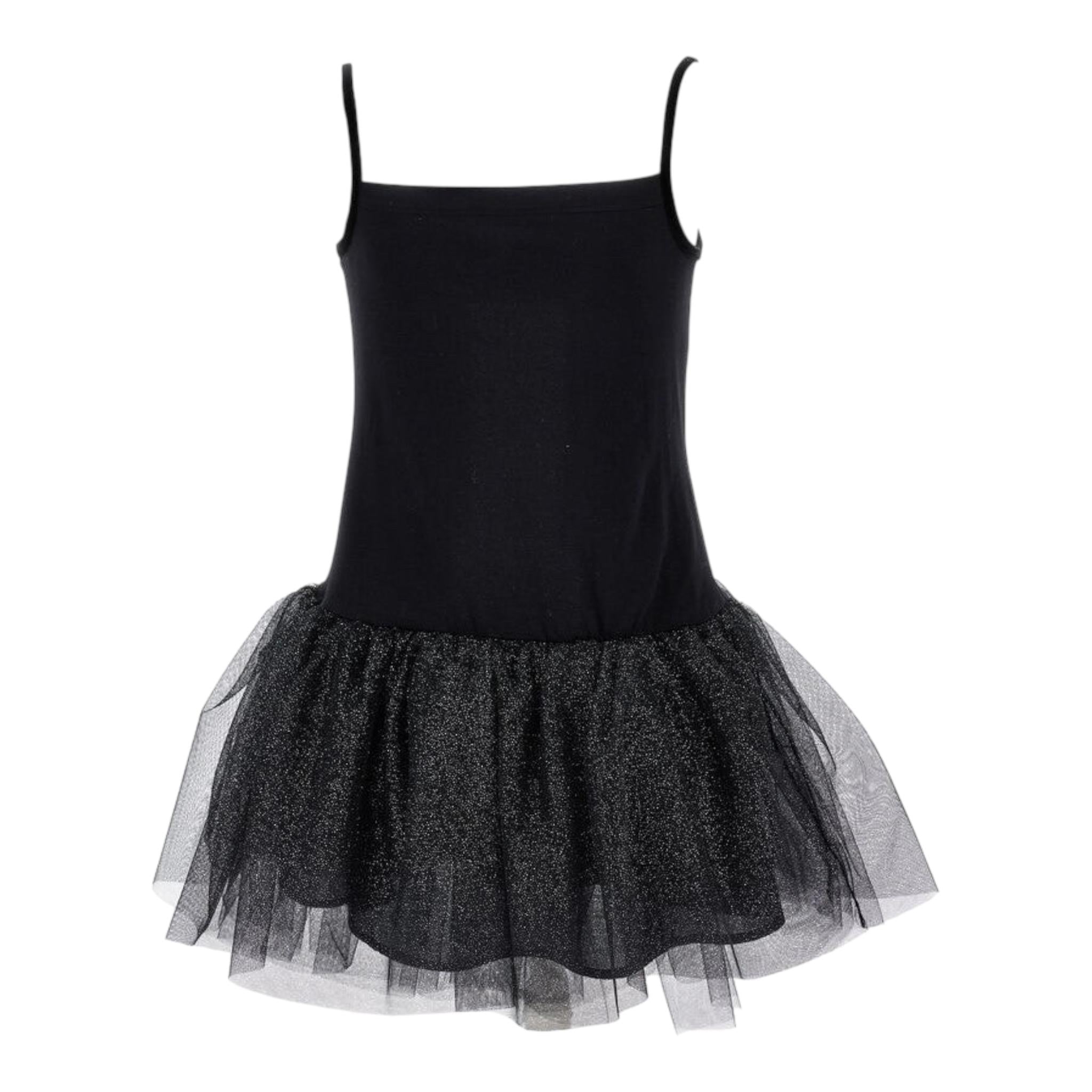 MONNALISA set abito tinta unita con maglia e cintura Nero per Bambina 41B904 NERO MONNALISA