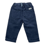 Y-CLU pantalone tinta unita in camoscio con girovita regolabile Blu per Neonato BY10 BLU Y-CLU