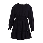 LIU JO abito manica lunga tinta unita Nero per Bambina GF3211 NERO LIU JO
