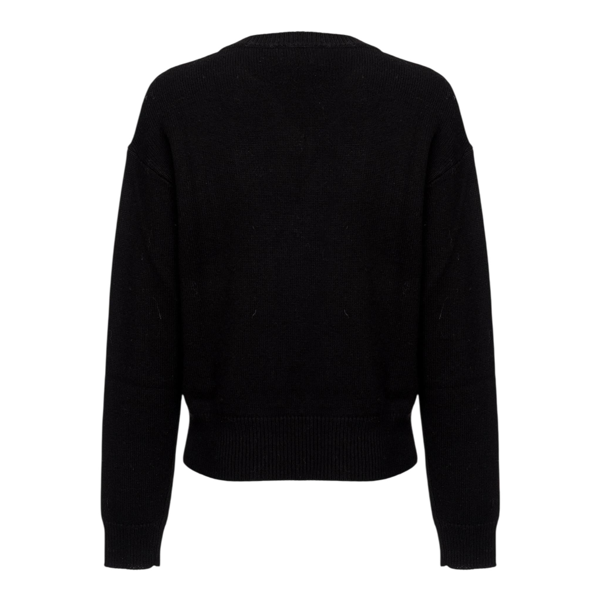 PINKO maglia tinta unita con stampa in contrasto Nero per Bambina F4PIJGJP087X NERO PINKO