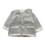 LALALU' cappotto tinta unita con bottoni e cappuccio Azzurro per Neonato GIL1N AZZURRO LALALU'