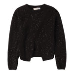 SARABANDA maglia girocollo tinta unita paillettata Nero per Bambina 0A778 NERO SARABANDA