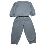 PLEASE completo 2 pezzi felpa-pantalone tinta unita Azzurro per Bambina KT25042G65J AZZURRO PLEASE