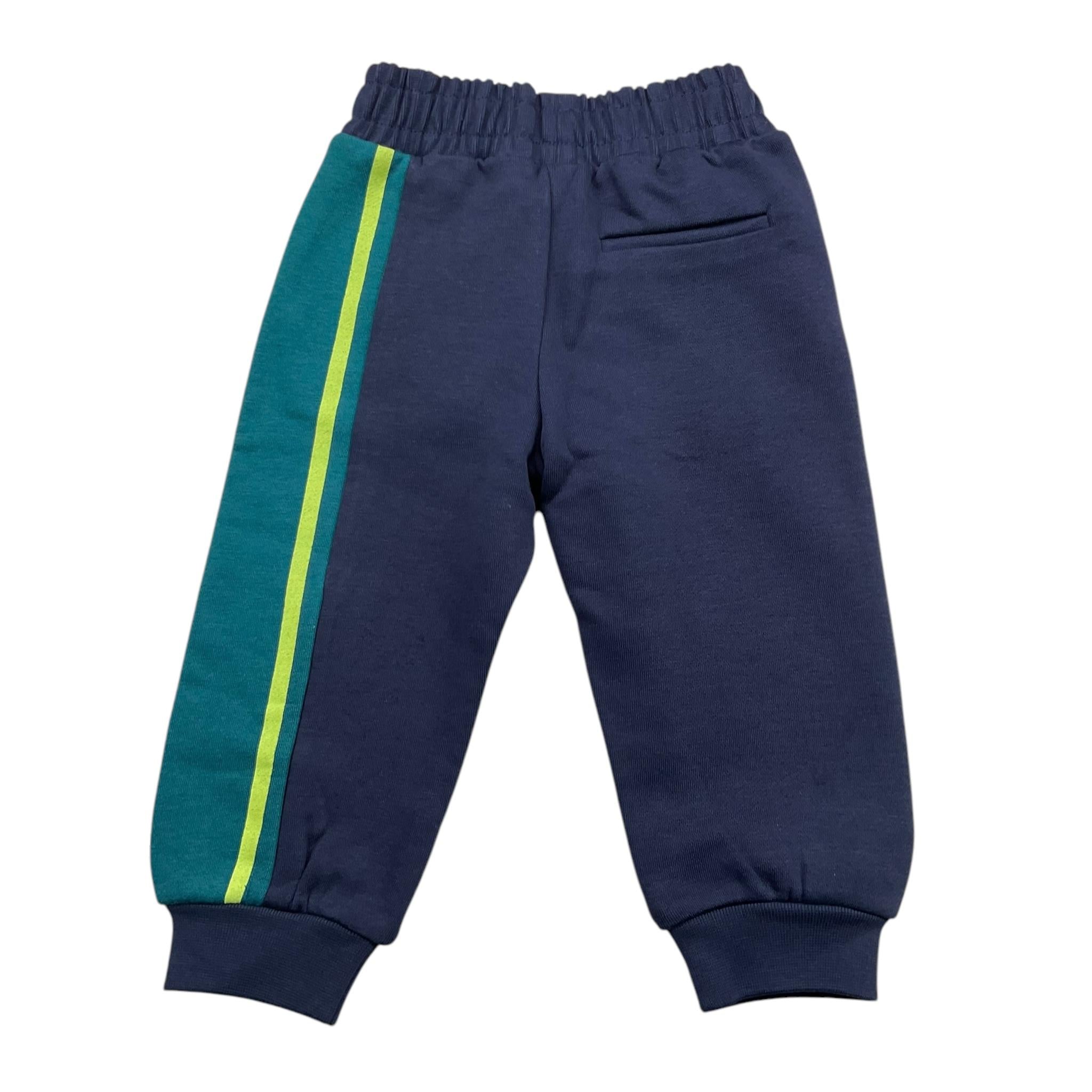 ICEBERG pantalone tuta tinta unita cn stampa logo Blu per Neonato PFICE5301B BLU ICEBERG