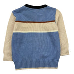 TRUSSARDI maglia girocollo tinta unita con maniche in contrasto Azzurro per Neonato TIA25103MA AZZURRO TRUSSARDI