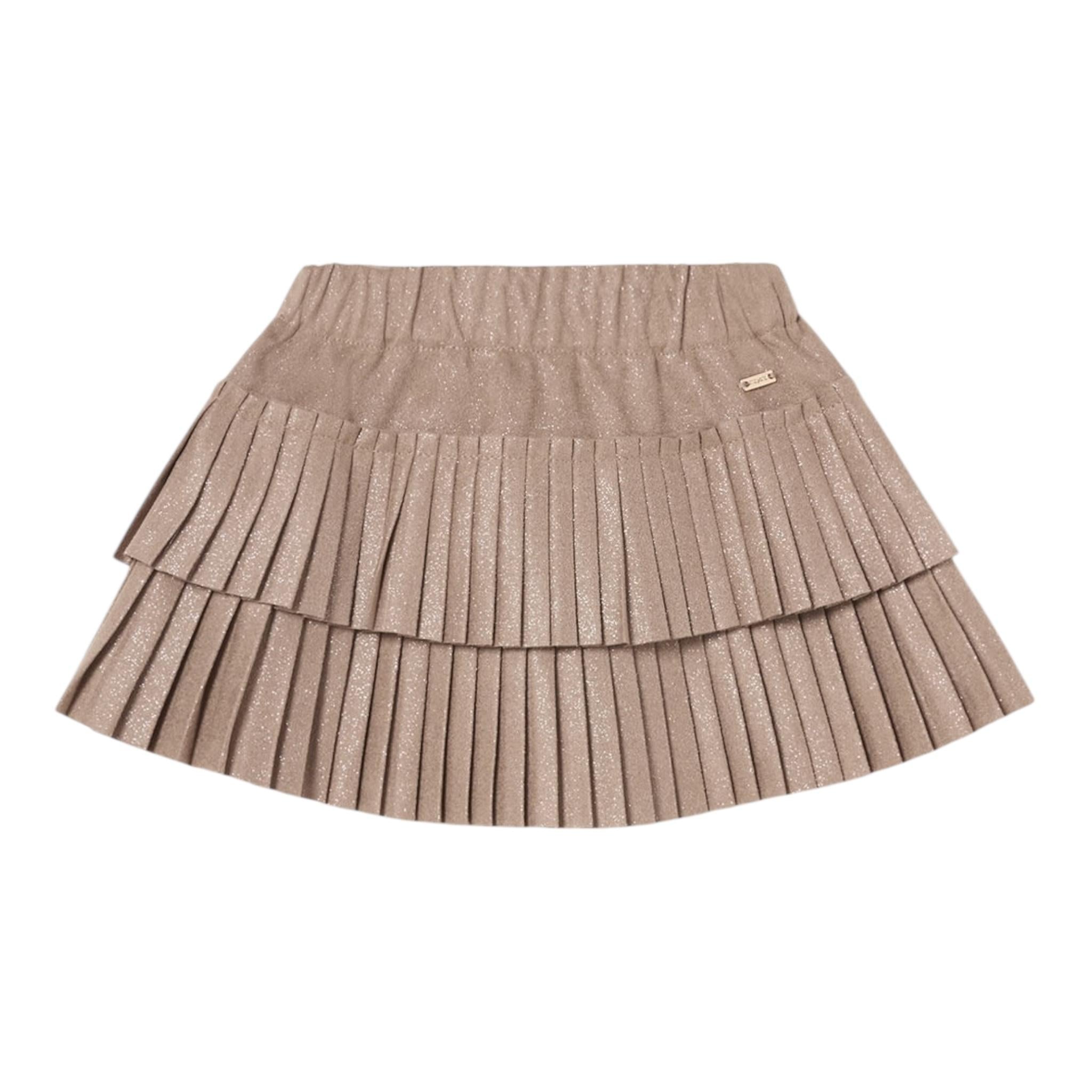 MAYORAL gonna tinta unita con balza Beige per Neonata 2902 BEIGE MAYORAL
