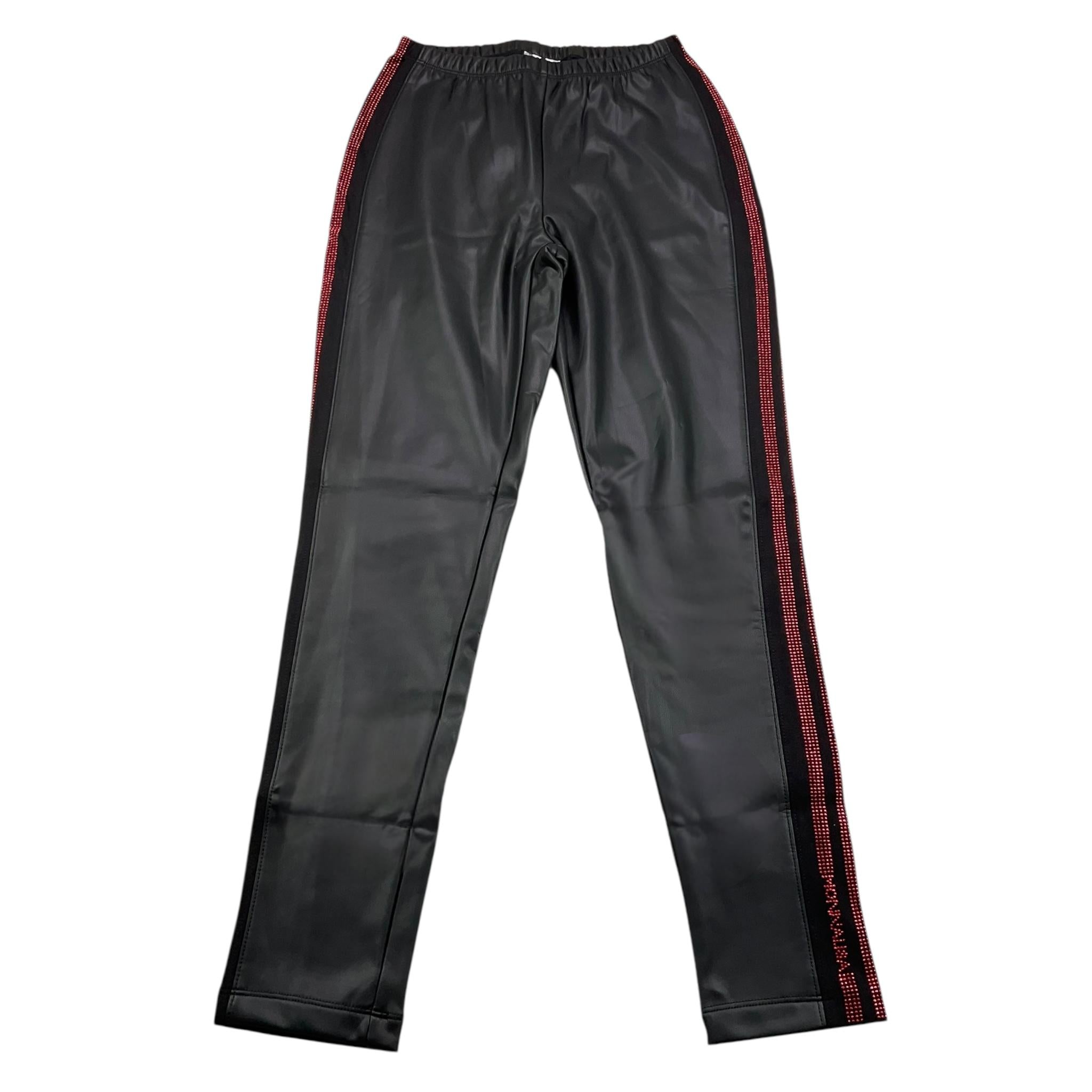 MONNALISA leggins in ecopelle tinta unita Nero per Bambina 196407AF NERO MONNALISA