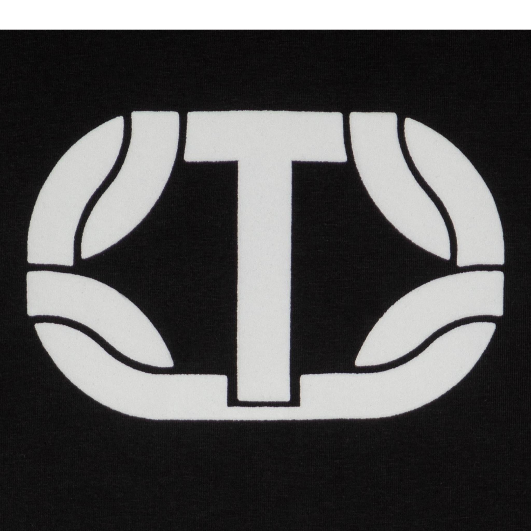 TWINSET shirt girocollo tinta unita con stampa Nero per Bambina 242GJ2032XXXXXX NERO TWINSET