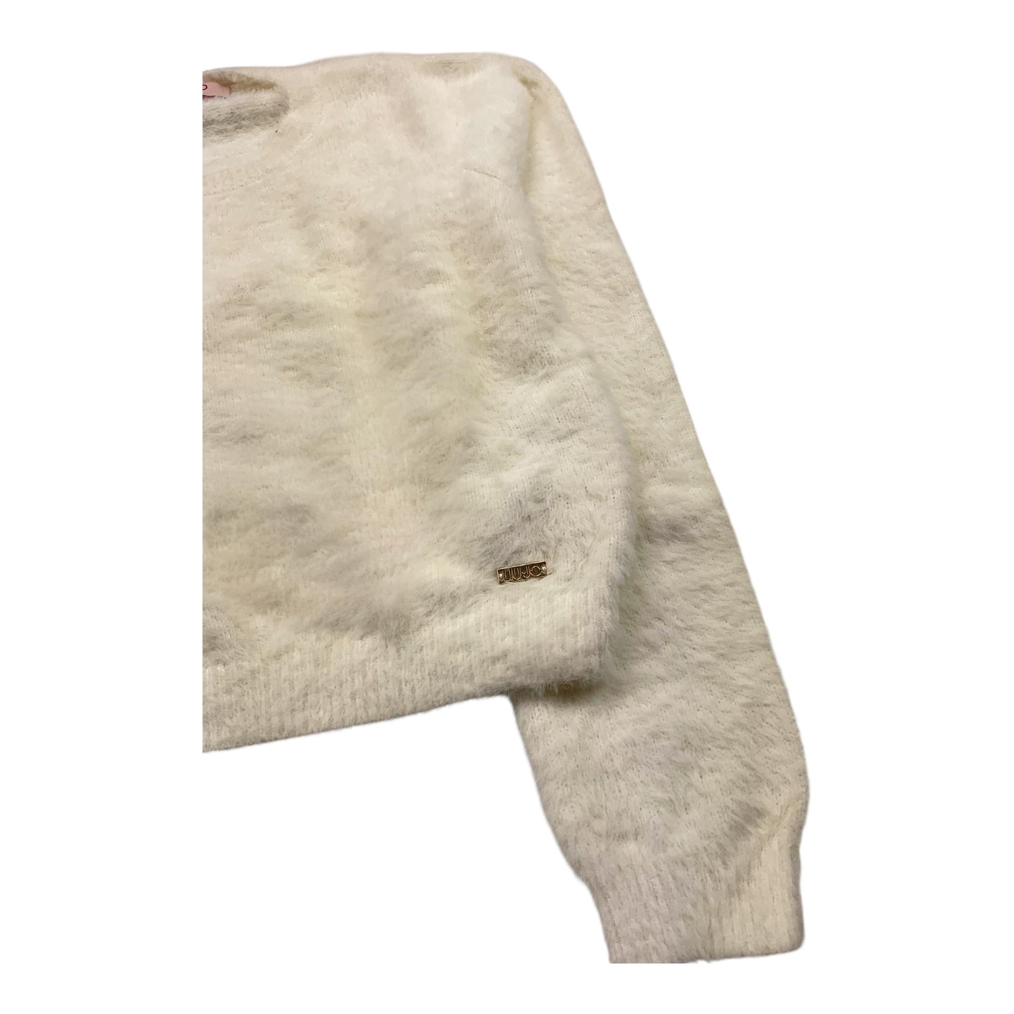 LIU JO maglia tinta unita girocollo Panna per Bambina GF4101X PANNA LIU JO