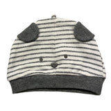 NINNAOH cappello bicolore con fantasia a righe Bianco/grigio per Neonato 2621XXX BIANCO/GRIGIO NINNAOH