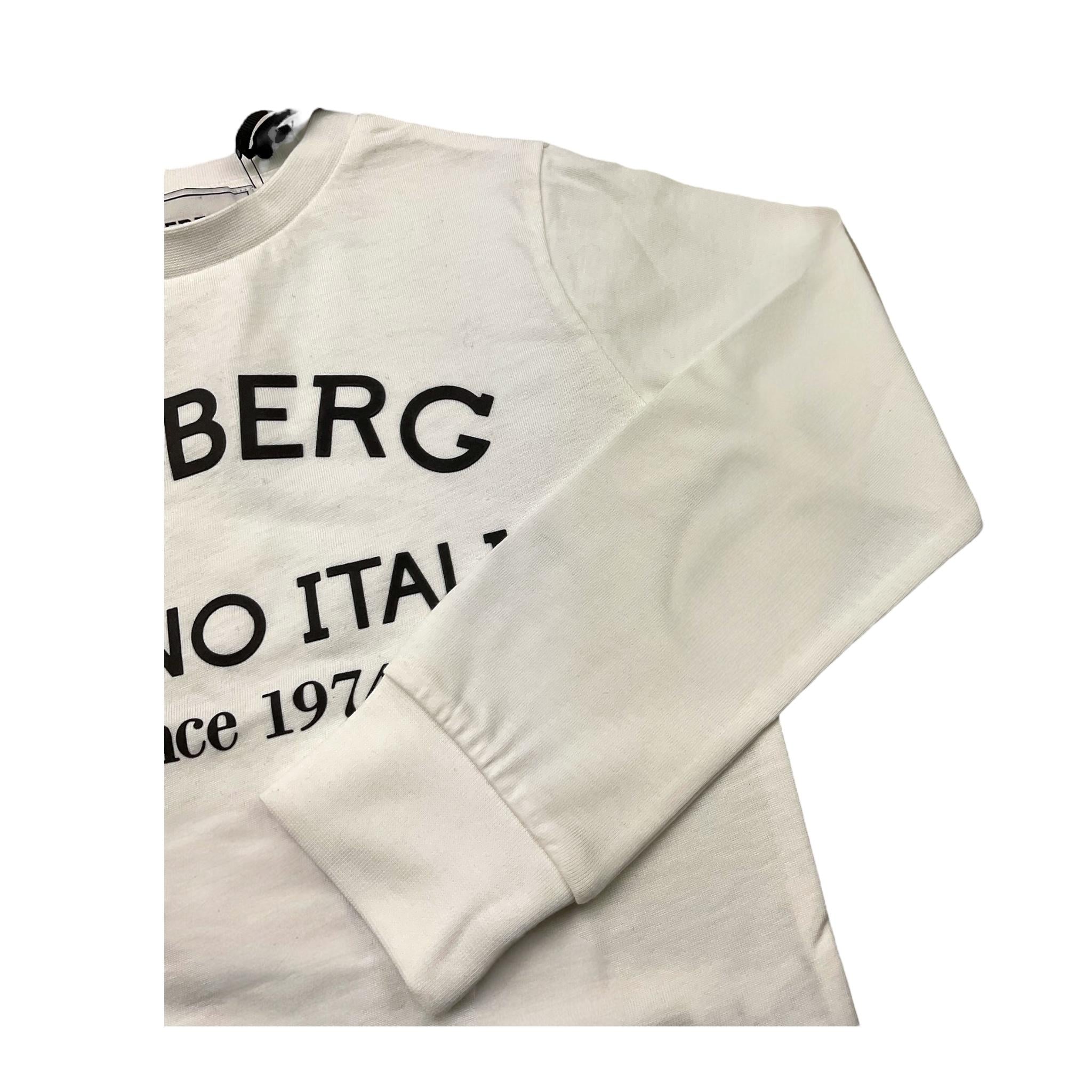 ICEBERG shirt tinta unita con stampa in contrasto Bianco per Bambino TSICE5329JOXX BIANCO ICEBERG