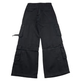 JANICE pantalone modello palazzo tinta unita Nero per Bambina JN579R NERO JANICE