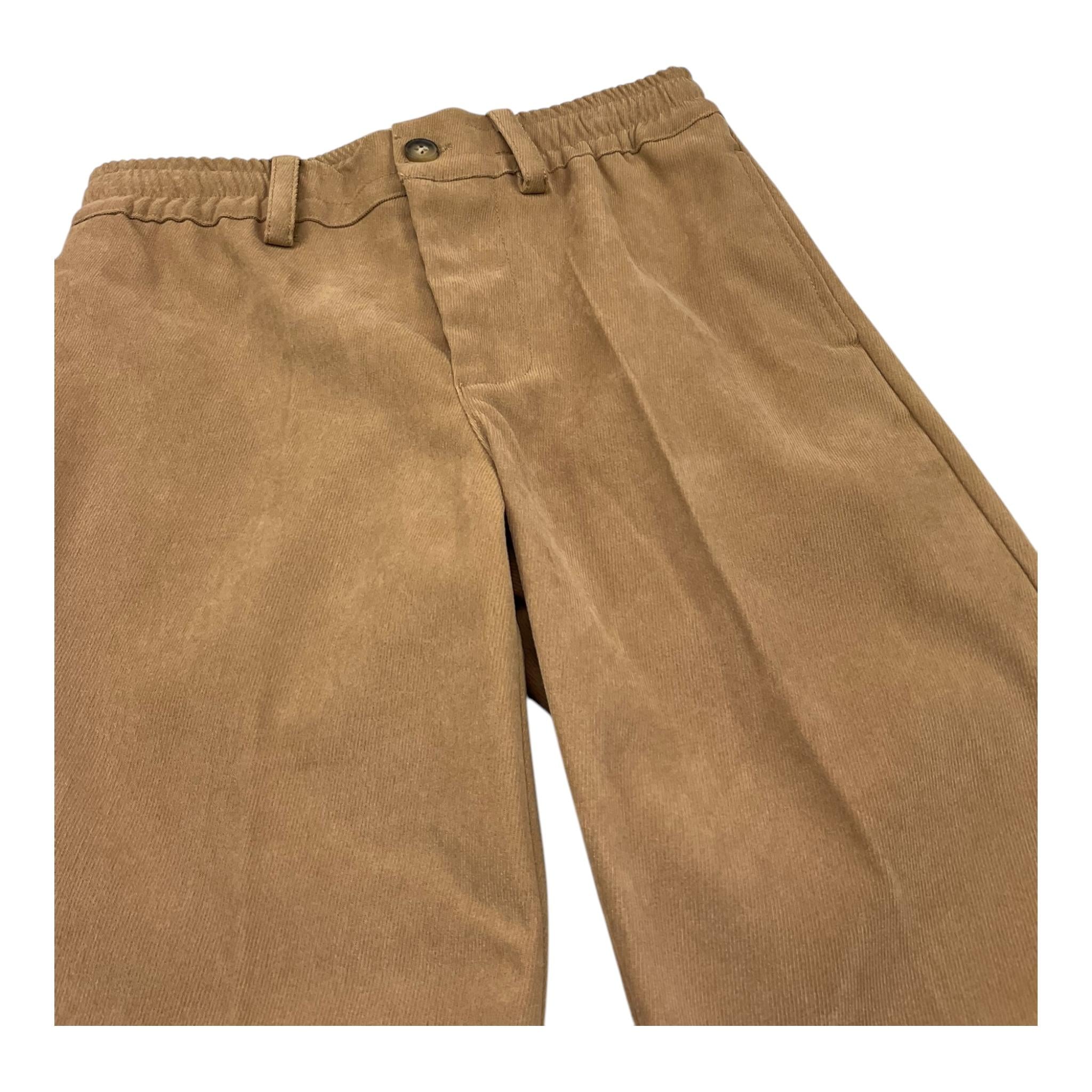 TRUSSARDI pantalone tinta unita con elastico in vita Cammello per Bambino TBA25150PA CAMMELLO TRUSSARDI