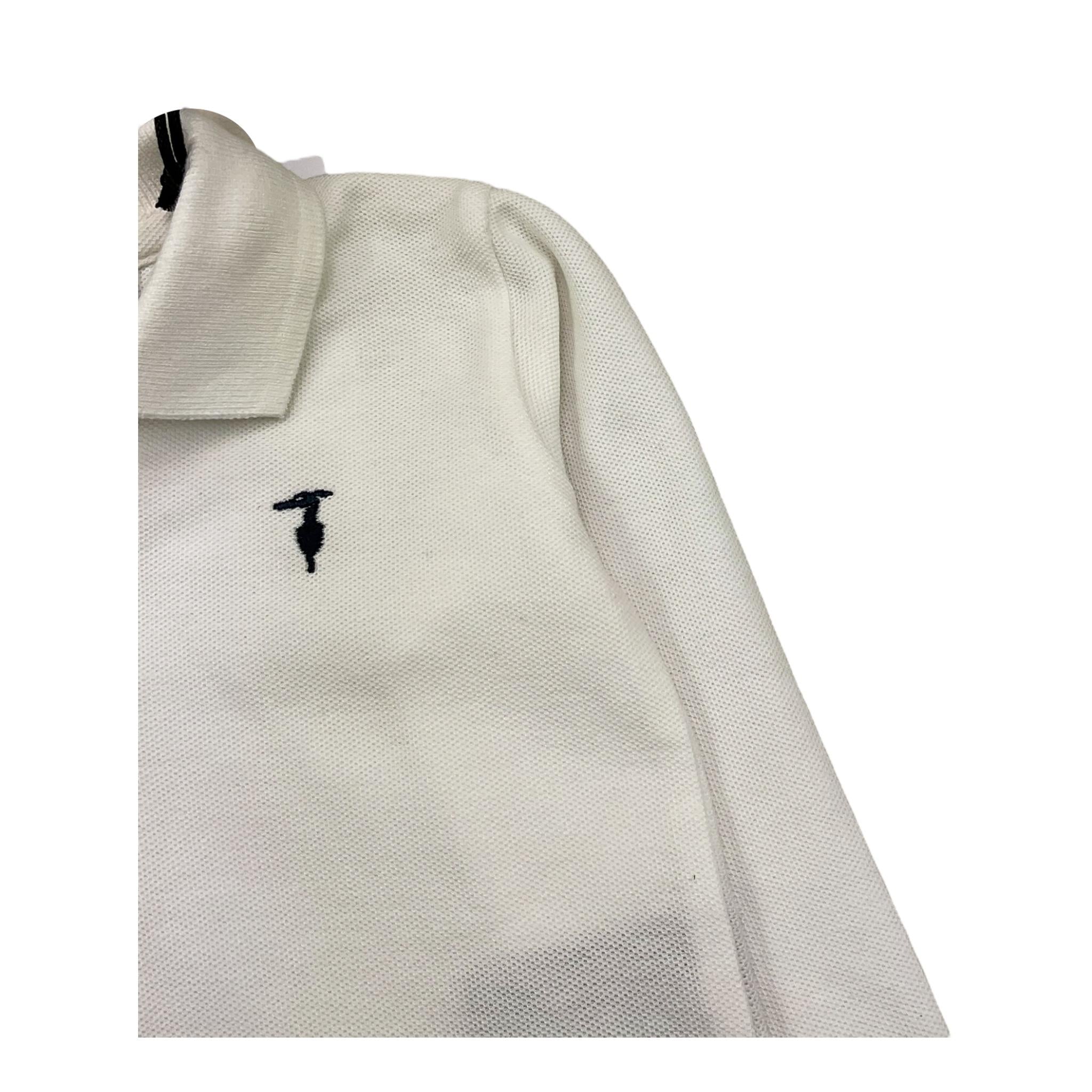 TRUSSARDI polo manica lunga tinta unita Bianco per Neonato TIA25022PO BIANCO TRUSSARDI