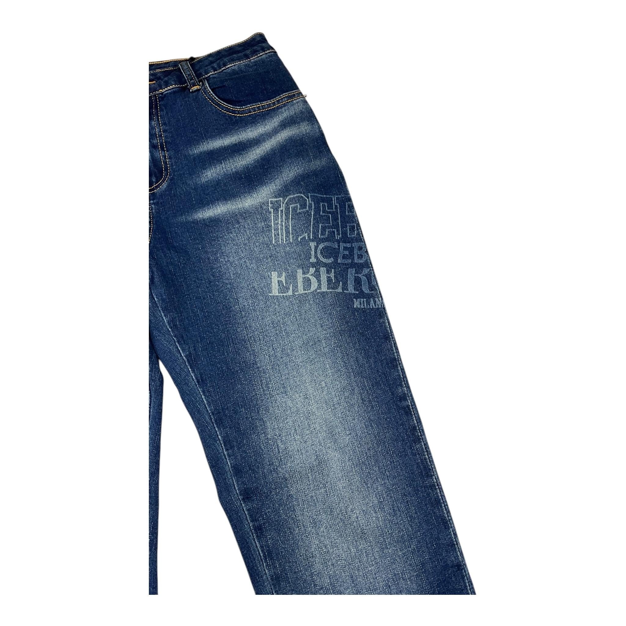 ICEBERG jeans tinta unita con girovita regolabile Blu per Bambino PTICE5307J BLU ICEBERG