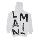 BALMAIN felpa chiusa con cappuccio tinta unita cn logo in contrasto Bianco per Bambino BY4P50 BIANCO BALMAIN