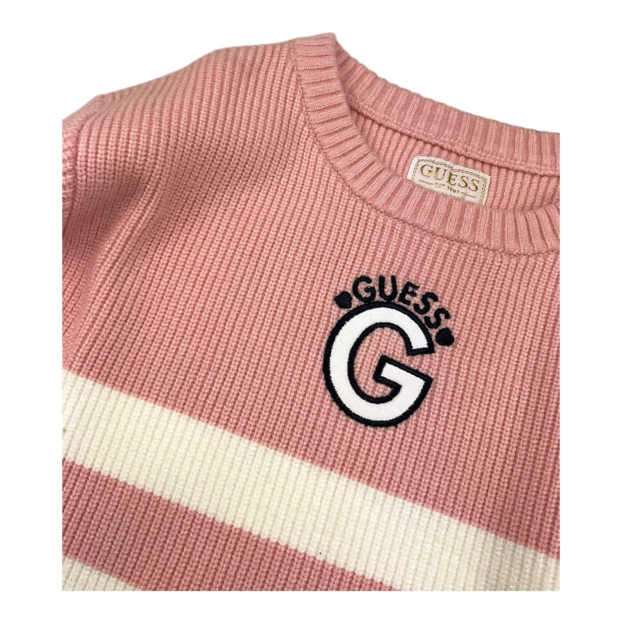 GUESS abito manica lunga girocollo in maglia Rosa per Bambina K4YK22Z3FU0 ROSA GUESS