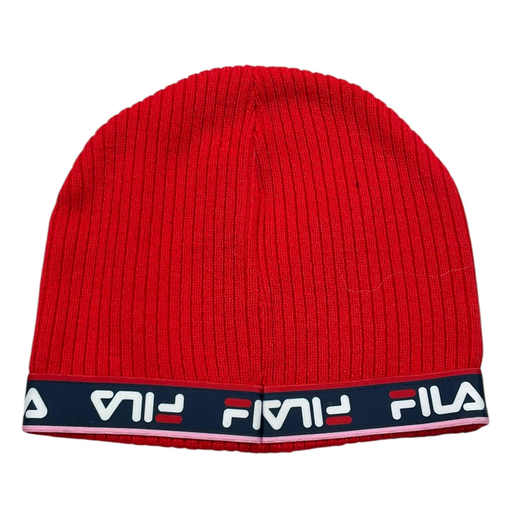 FILA cappello tinta unita con loghi Rosso per Bambina 686209 ROSSO FILA