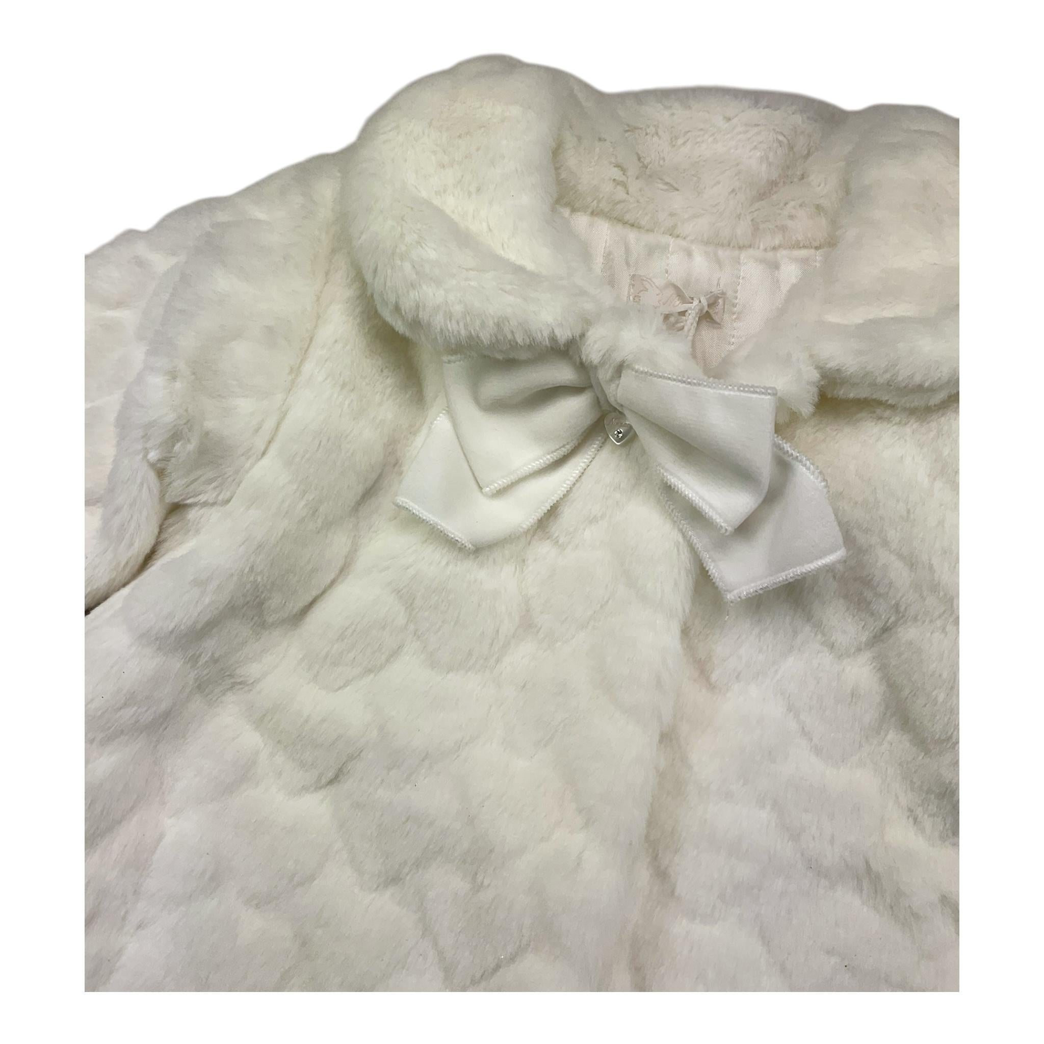 NINNAOH cappotto pelliccia tinta unita Panna per Neonata I1828 PANNA NINNAOH