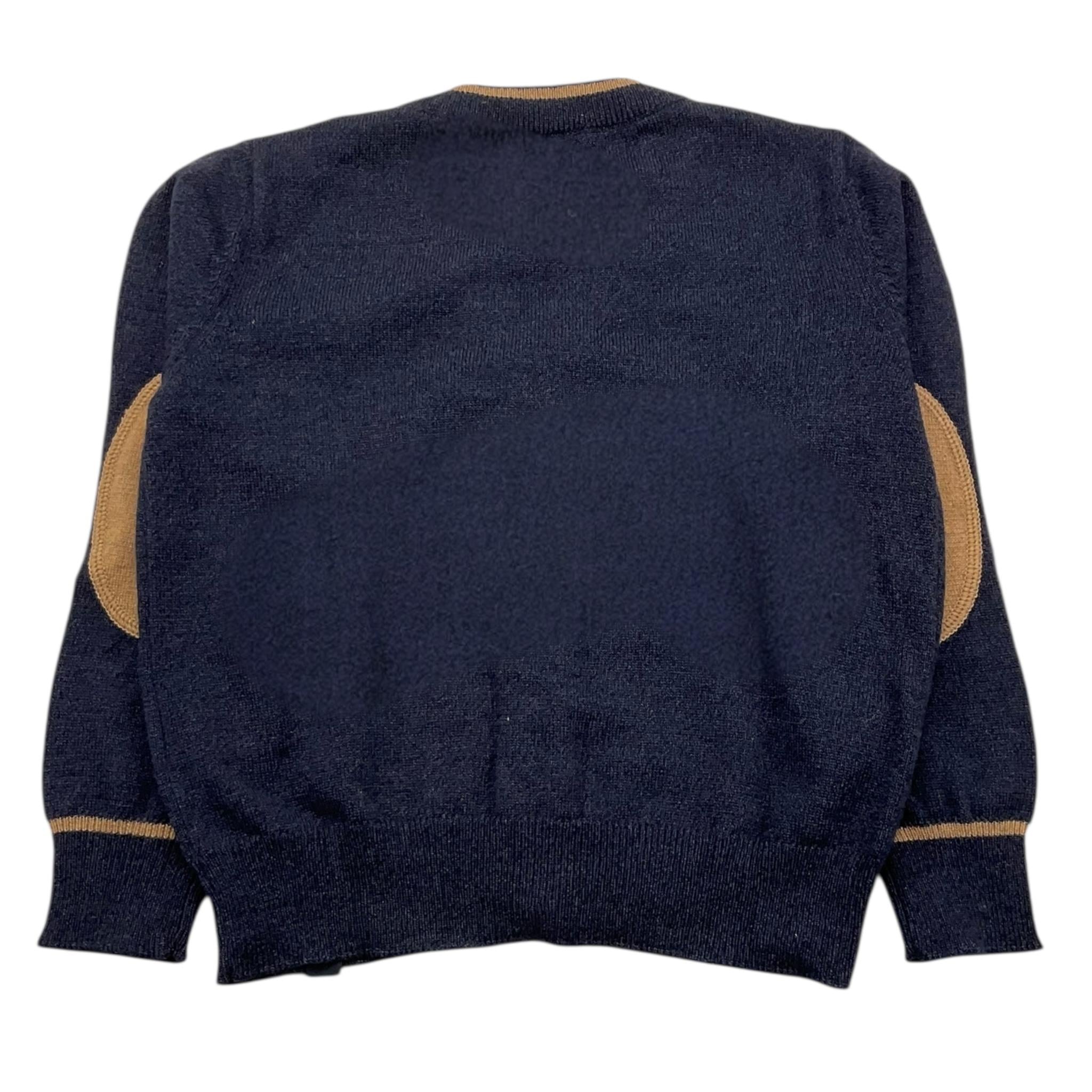 FAY cardigan tinta unita con profili in contrasto Blu per Bambino FT9P70 BLU FAY