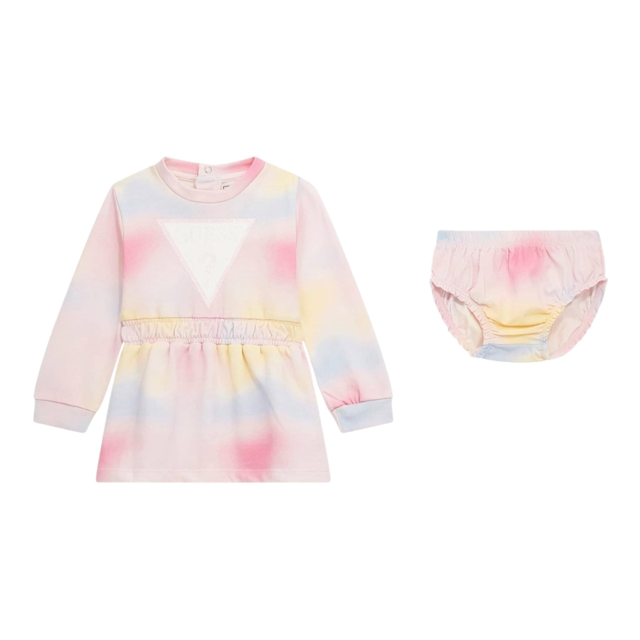 GUESS abito manica lunga stampa fantasia con culotte Multicolor per Neonata A4YK04KA6R3 MULTICOLOR GUESS