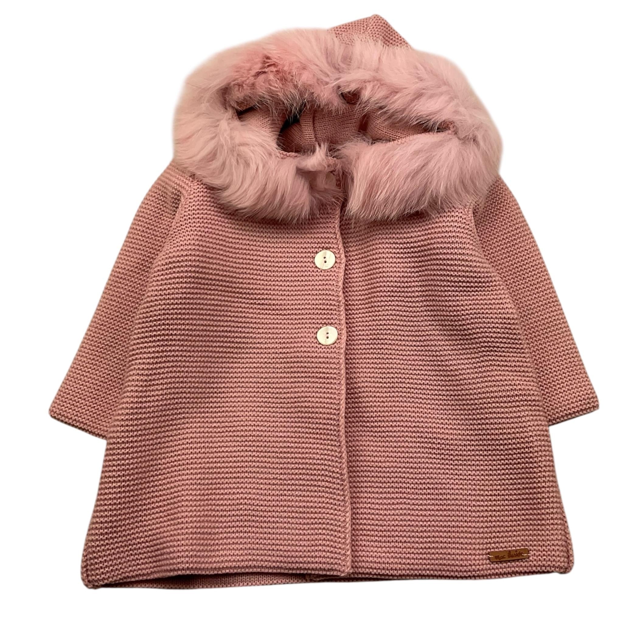 MAC ILUSIO'N cardigan tinta unita con cappuccio Rosa per Neonata 9498H ROSA MAC ILUSIO'N